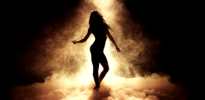 Современная Танцовщица Женского Пола Медленно Танцует/Без Авторских Прав/Видео Фоны/Анимация/