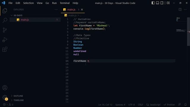 30 Days JavaScript - Day 03 [ Data Types ]