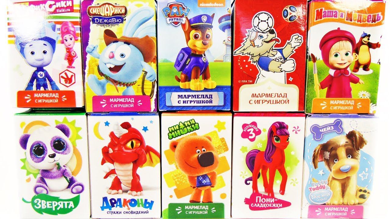 СЮРПРИЗЫ СВИТ БОКС Mix! Мимимишки, ФИКСИКИ, Смешарики Дежавю, ПОНИ, Маша и Медведь, Щенячий патруль смотреть онлайн