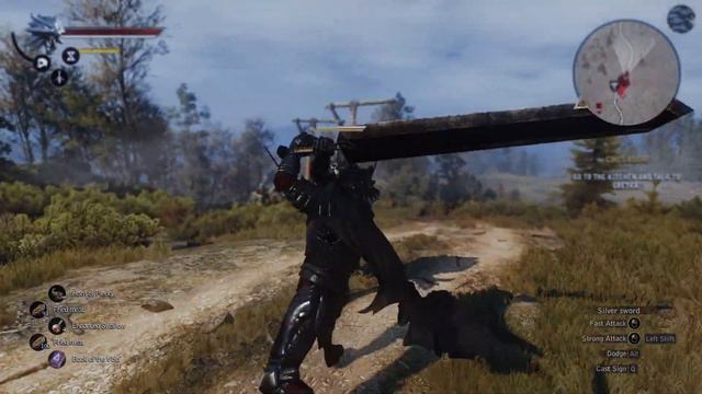 Berserker Guts vs 50 Wild Hunt Knights in The Witcher 3 смотреть онлайн