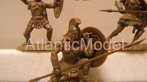 Солдатики 1/32 CONTE 300 Спартанцев Set #6 бронзовый цвет