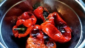 Самая вкусная закуска Маринованный запеченный перец.