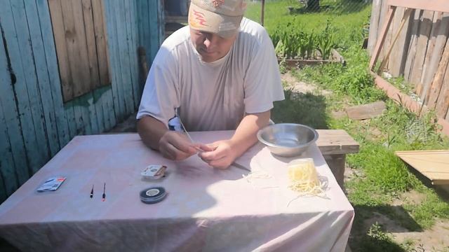 Как оснастить поплавочную удочку/ Маховая удочка!!!