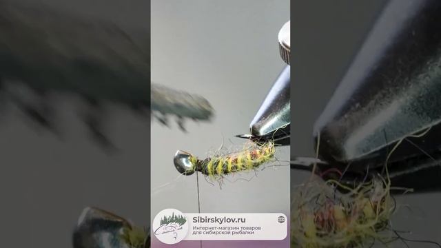 Полосатик Micro Dirty Bug Yarn. Тонкая Английская шерсть #рыбалка #мушки #flytying
