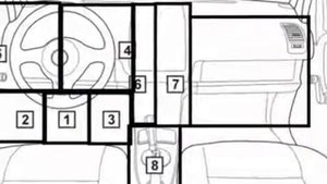 Ford Galaxy 1995 08 2000 ˙˙ Diagnostic Obd Port Connector Socket Location Obd2 Dlc Data Link 521
