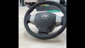 Nissan Note - установили обогрев руля, перетянули руль кожей Nappa