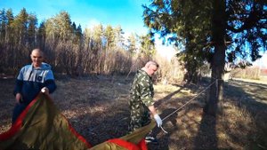 В Лесу 24 Часа Всей Бригадой / Заготовка Дров и Разбор Палатки Серия 1