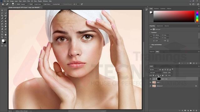 How to Use Spot Healing Brush Tool in Photoshop | Tecnsol Photoshop Tutorial in Hindi смотреть онлайн