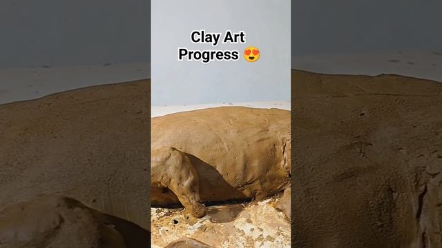 Crocodile ? Clay Sculpting Progress Artwork #handmade #art #clay #clayart смотреть онлайн