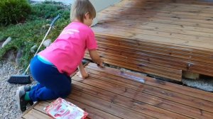 Покраска крыльца