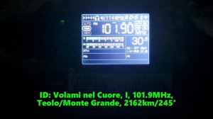 23.06.2024 19:03UTC, [Es], Volami nel Cuore, Италия, 101.9МГц, 2162км