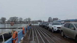 Паромная переправа. выезжаем)) это было прикольно.