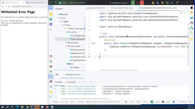 23년 스프링 (41) 권한별 페이지 접근하기 смотреть онлайн