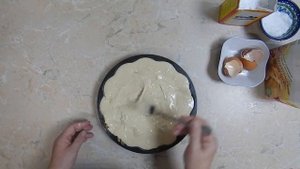 ЕДА диабетика тип2. Заливной пирог из ц/з муки. Тесто как сдобный кекс.