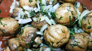 Солёные Грибы на Праздничный Стол./Шампиньоны./ Просто,Вкусно и Быстро./Солёные шампиньоны./ Грибы.
