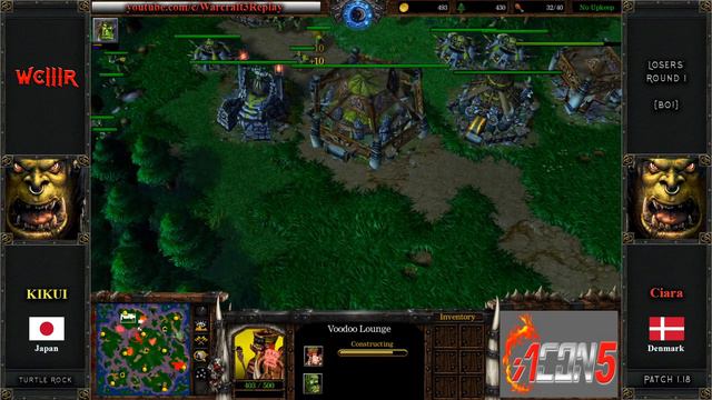 Warcraft 3 2005 - ACON5 (Losers' Round 1) Ciara (Orc) vs KIKUI (Orc) смотреть онлайн