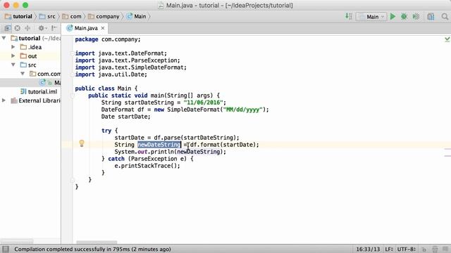 69.Java Tutorial - #69 - Java String to Date смотреть онлайн