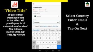How to create Made-in-China B2B Trade App Account||Sign up/Registration Made in China B2B Trade A/C