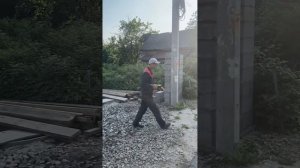 Забор из шлакоблока