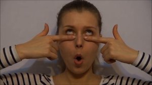 Как убрать впадины под глазами. Упражнение фейсбилдинг