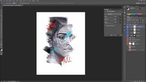 Фотошоп. Photoshop. ЭФФЕКТЫ. Карандашный плакат. Pencil Poster..mp4