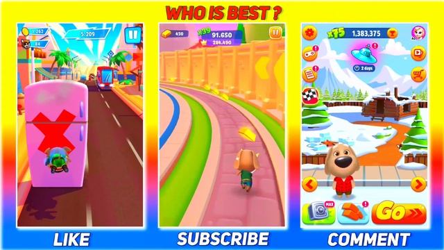 Talking Tom Hero Dash Ben VS Ben Tom Time Rush VS Ben Tom Gold Run | Who Is Best ? Vs Gameplay смотреть онлайн