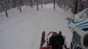 Ski-Doo Renegade 800: crazy riding on snowmobile SEASON 2018