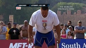 Mikhail Koklyaev, 460 pound log clean & press attempt