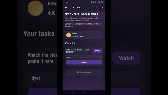 TapSwap код (Make Money On Social Media) на 20.08.2024 #tapswap #tapswapcode #crypto