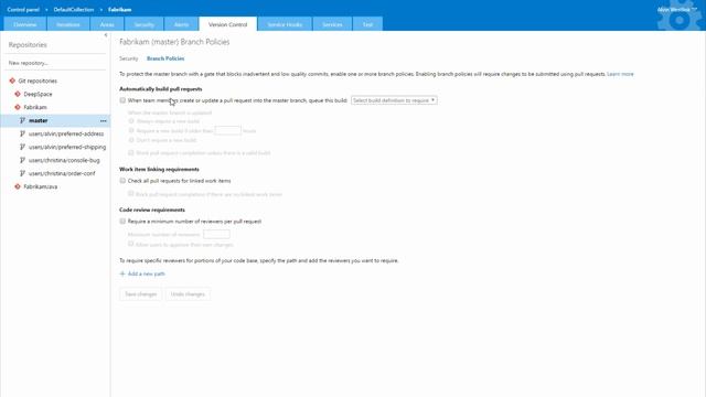 Git with Visual Studio Team Services