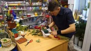 БУКЕТ в корзине / Или как собрать Букет в Корзине / Студия Флористики Olinbuket