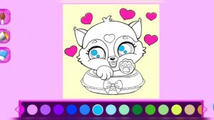 Обзор игры про милых и пушистых питомцев Fluvsies. Игра раскраска малышей пушистиков  в игре Fluvsi