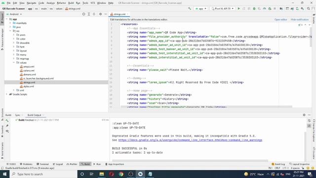 How to Make a QR Code Scanner & Generate App Android | Android Studio Project Tutorial For Beginner