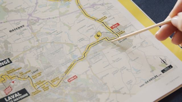 ASMR Tour de France map tracing & reading French place names смотреть онлайн