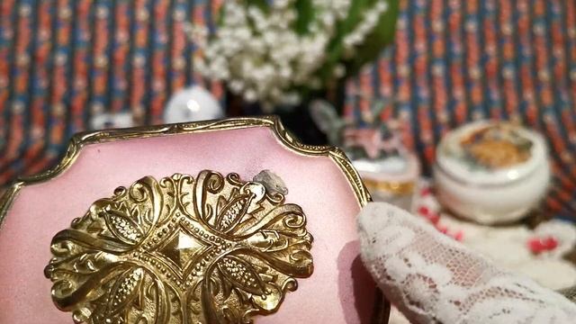 Винтажные шкатулки #  Изумрудное стекло #барокко Моя коллекция шкатулок # Канада