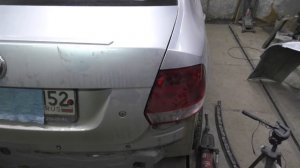Volkswagen Polo ремонт лонжеронов и заднего крыла