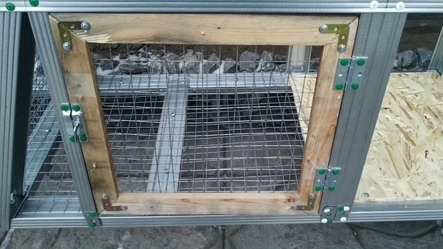 Клетка для кроликов из профиля, сетки и фанеры/Дом в Сибири смотреть онлайн