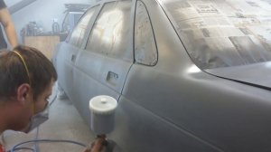 Полная покраска Приора 2 Часть