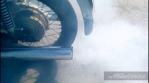 Бернаут от школьника на ИЖ Юпитер-5 жгём резину