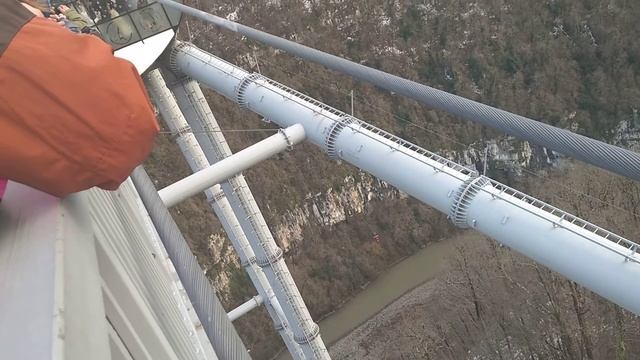 Дед Мороз на мото на троллее в СкайПарке в Сочи