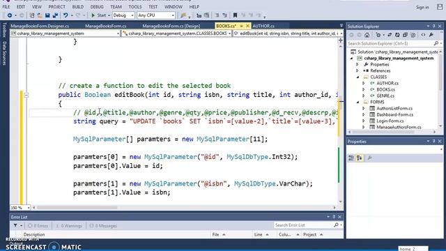 C# Project Tutorial - Create a Library Management System Using C# And MySQL - [ Part 12 ]