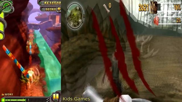 Temple Run 2 vs Dinosaur Safari смотреть онлайн
