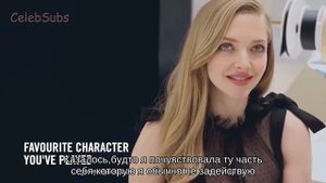 Аманда Сейфрид о любимой роли,путешествиях и секретах красоты| Amanda Seyfried rus sub