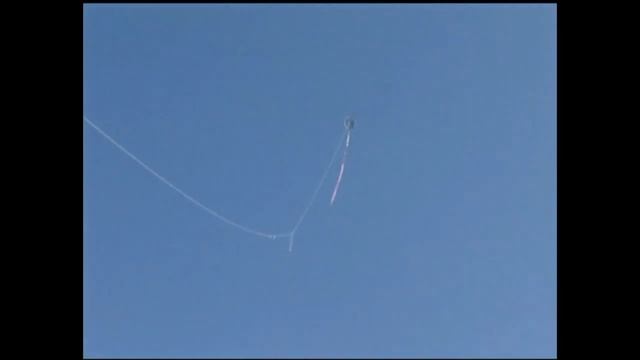Подъём фотоаппарата на воздушном змее.