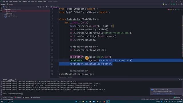 Build your own browser using python | pycharm | Without any history or block site| Simple and fun смотреть онлайн