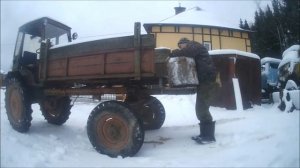 Вторая жизнь для Т-16! Самодельный дровокол!