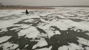 Снегокат с мотором от триммера!