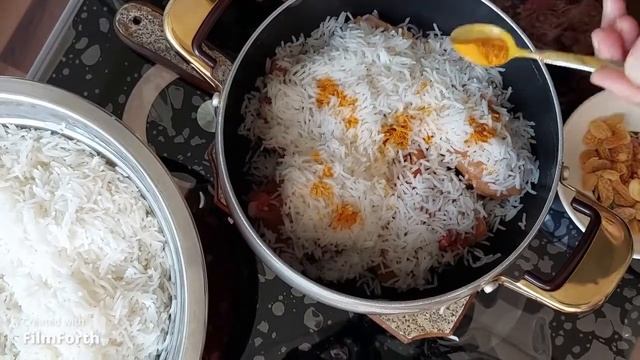 Дошеме плов -Азербайджанский плов с курицей и сухофруктами смотреть онлайн
