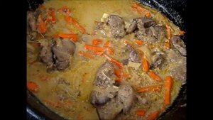 КУРИНАЯ ПЕЧЕНЬ тушеная в КЕФИРЕ С ЧЕСНОКОМ, МУЖ В ВОСТОРГЕ.