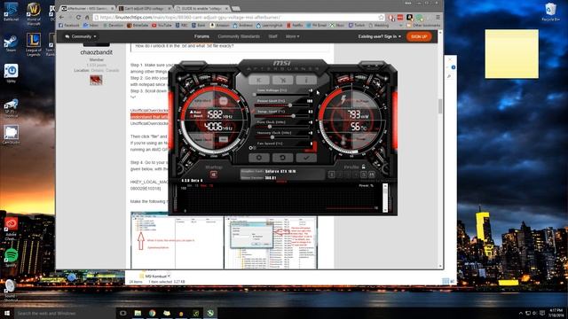 How to unlock CORE VOLTAGE in MSI Afterburner 4 different ways!! смотреть онлайн